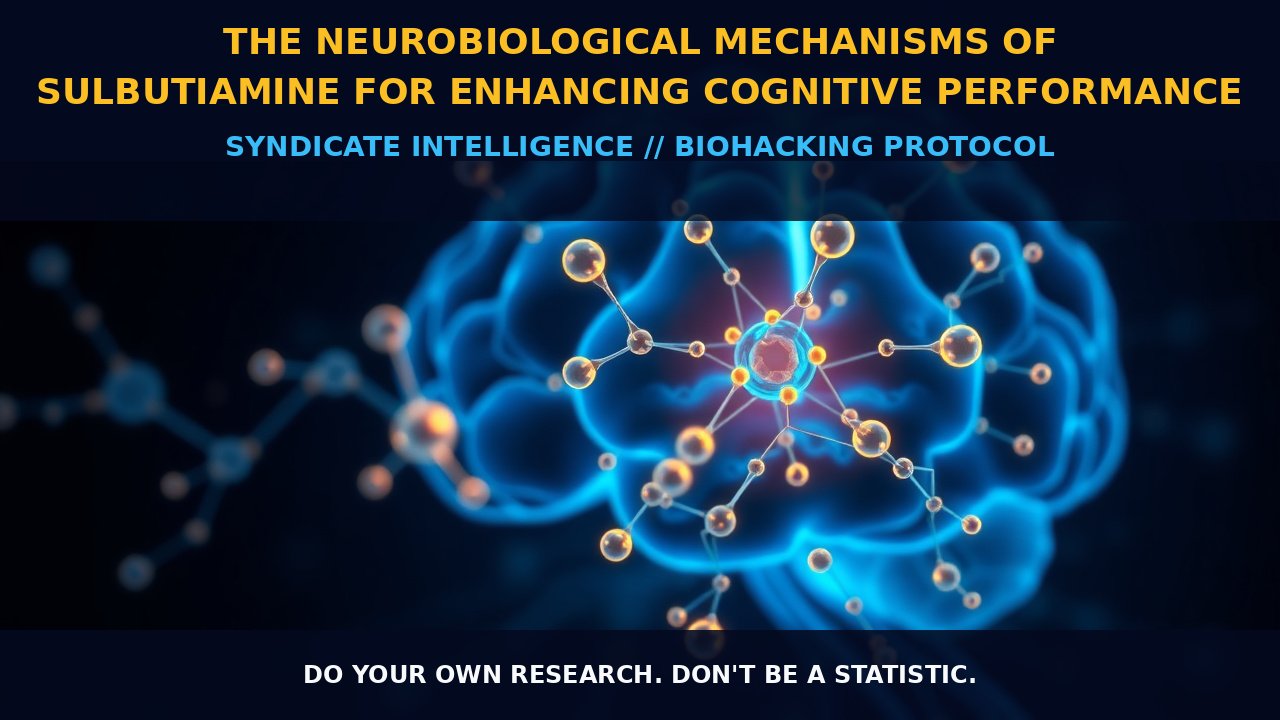 The Neurobiological Mechanisms of Sulbutiamine for Enhancing Cognitive Performance