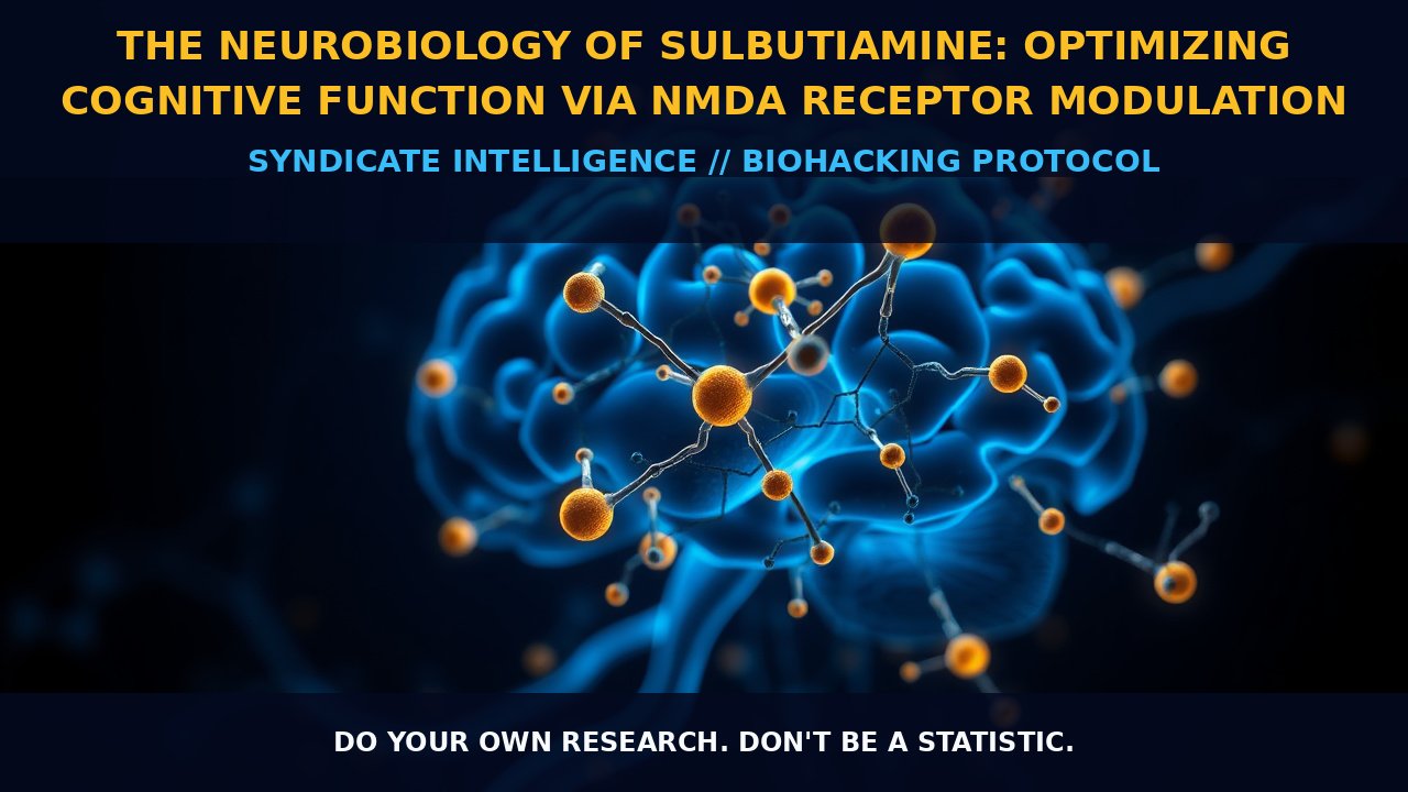 The Neurobiology of Sulbutiamine: Optimizing Cognitive Function via NMDA Receptor Modulation