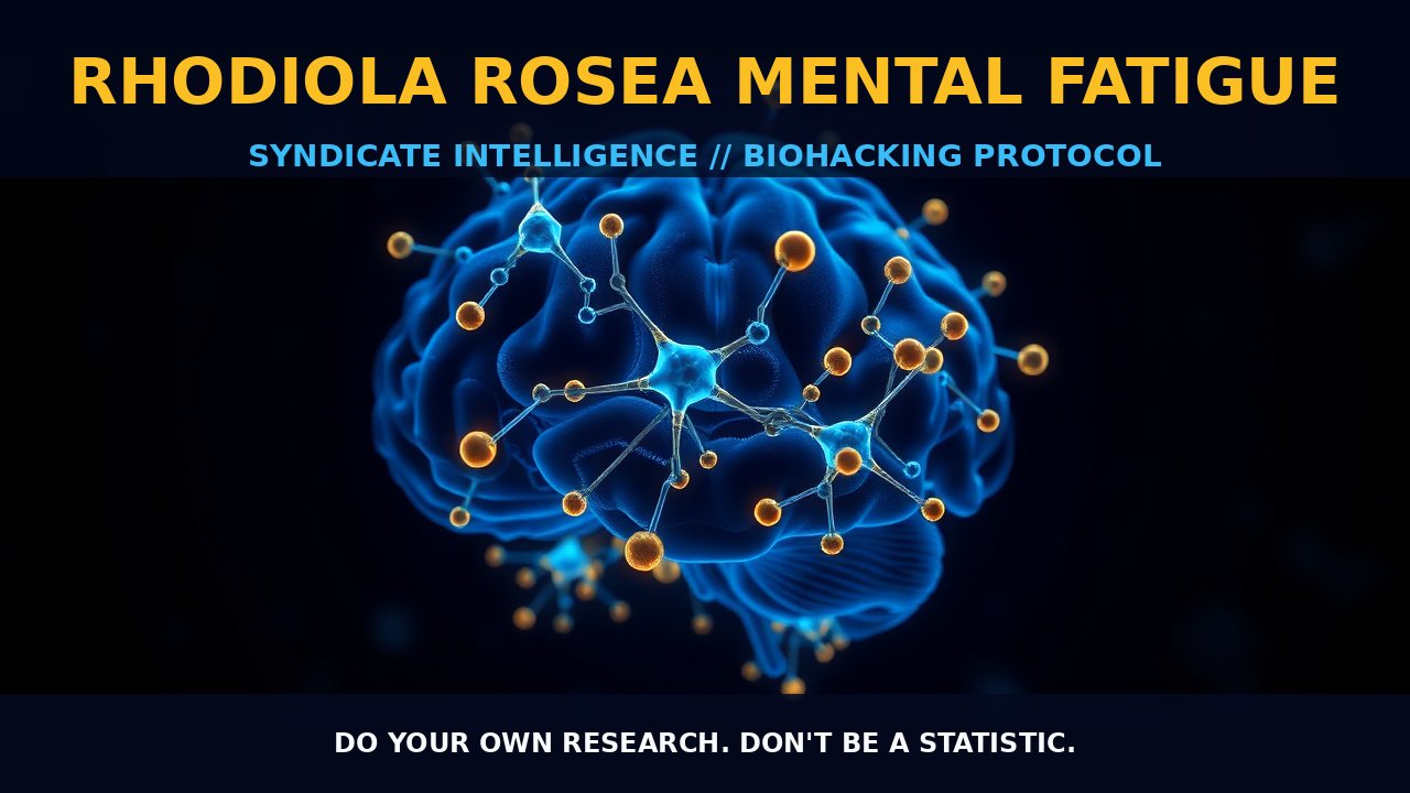 Rhodiola Rosea Mental Fatigue