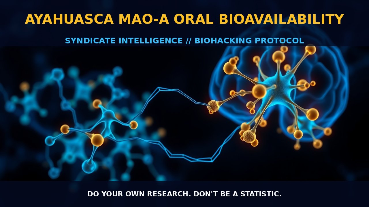 Ayahuasca MAO-A Oral Bioavailability