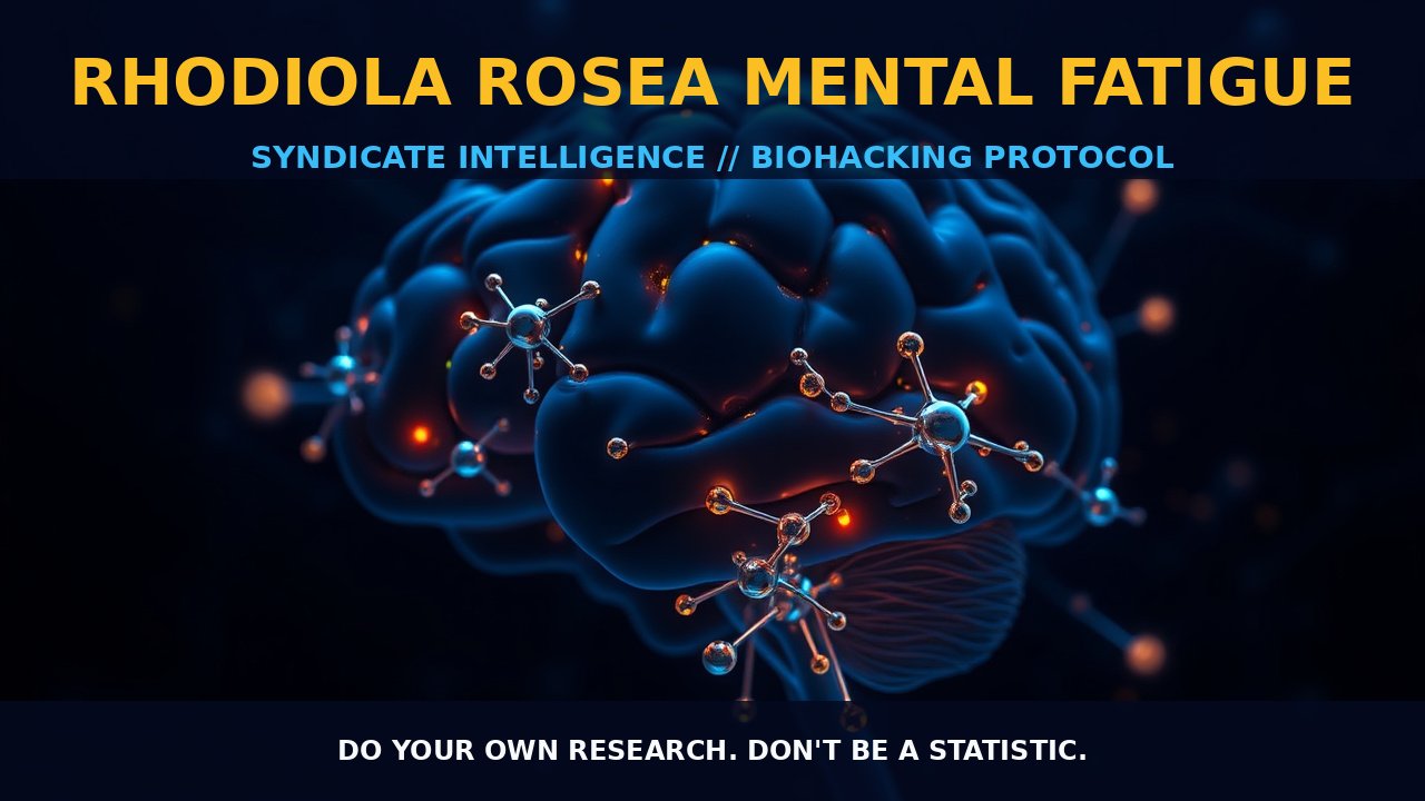 Rhodiola Rosea Mental Fatigue