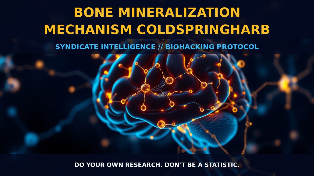 Bone Mineralization Mechanism ColdSpringHarb