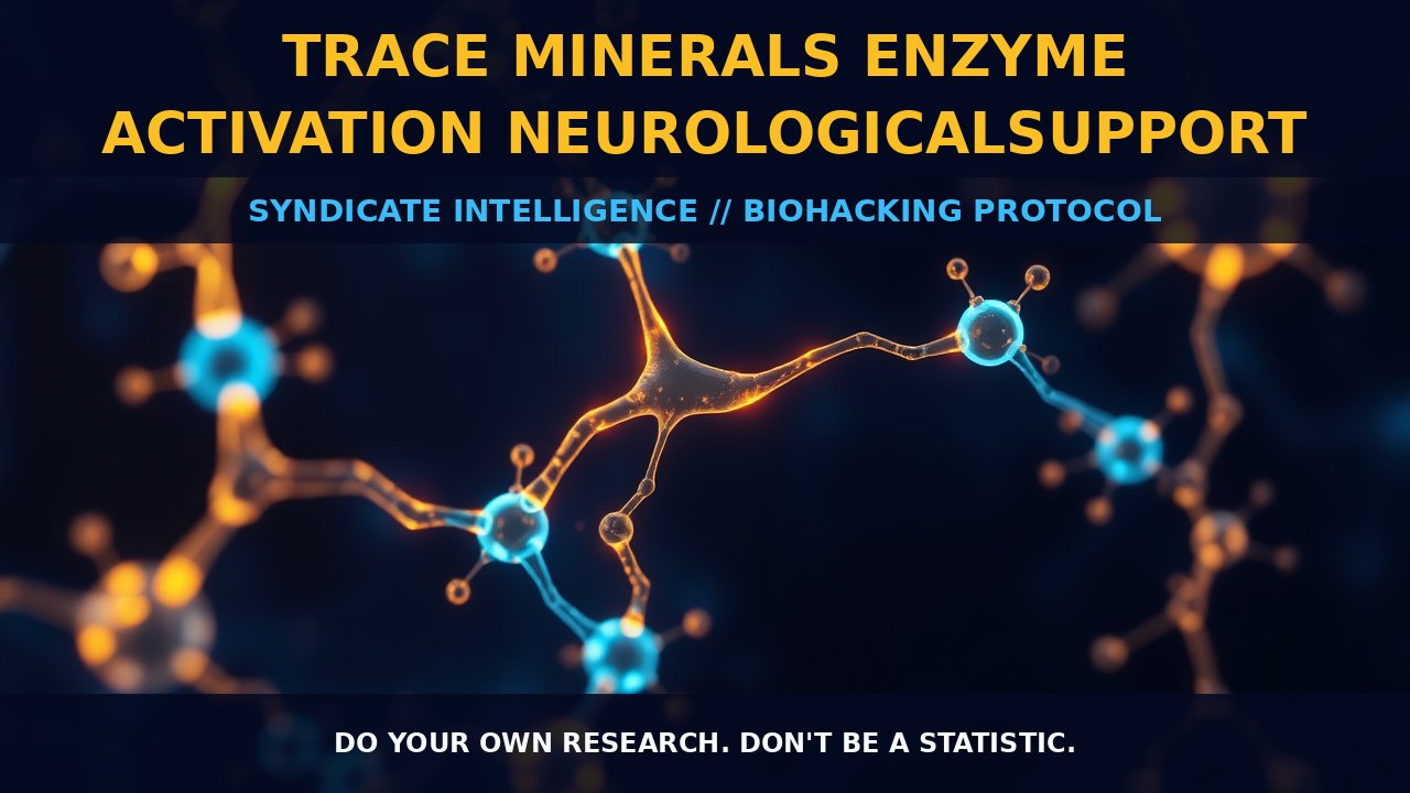 Trace Minerals Enzyme Activation NeurologicalSupport